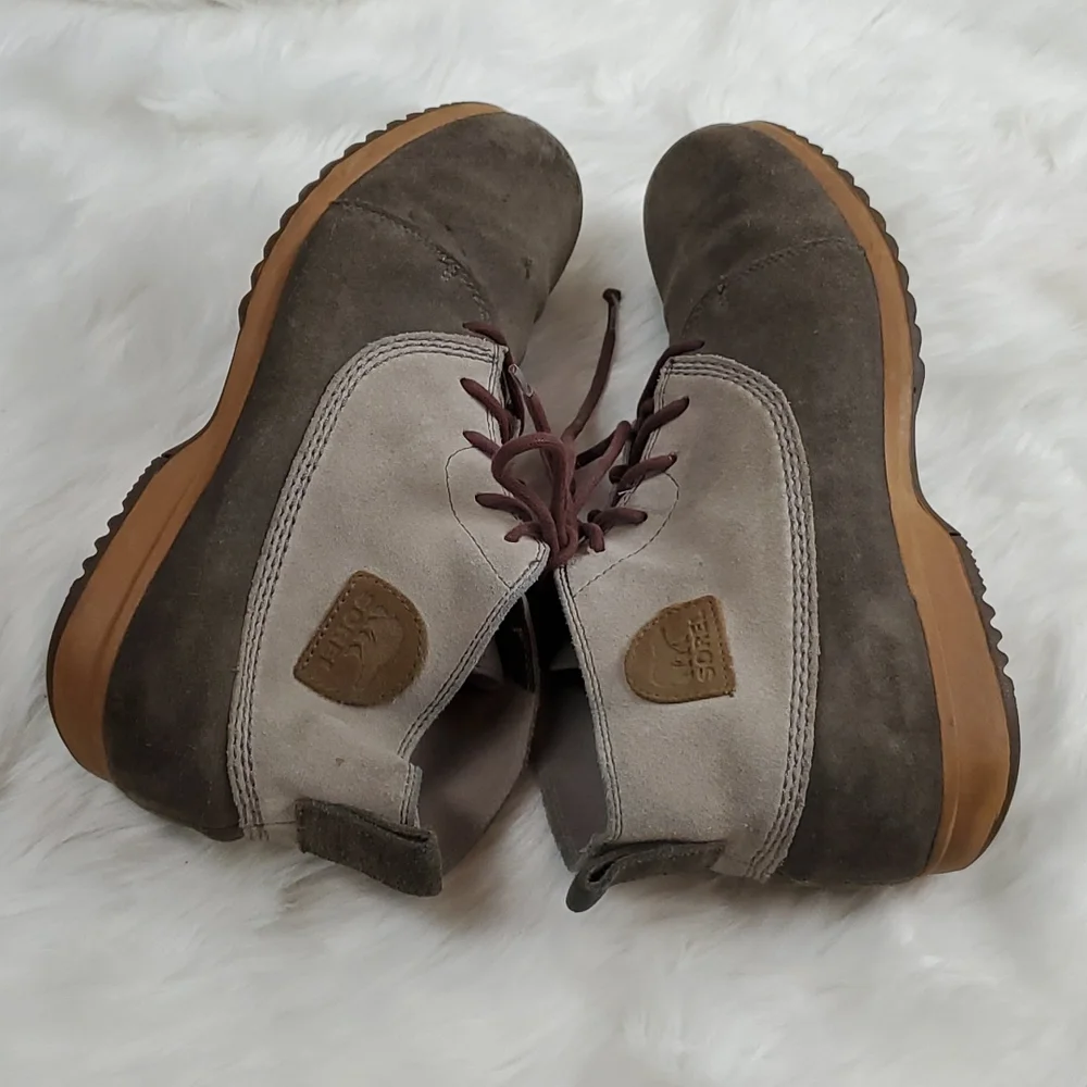 Sorel suede Greely Chukka winter shoes lace up men size 12